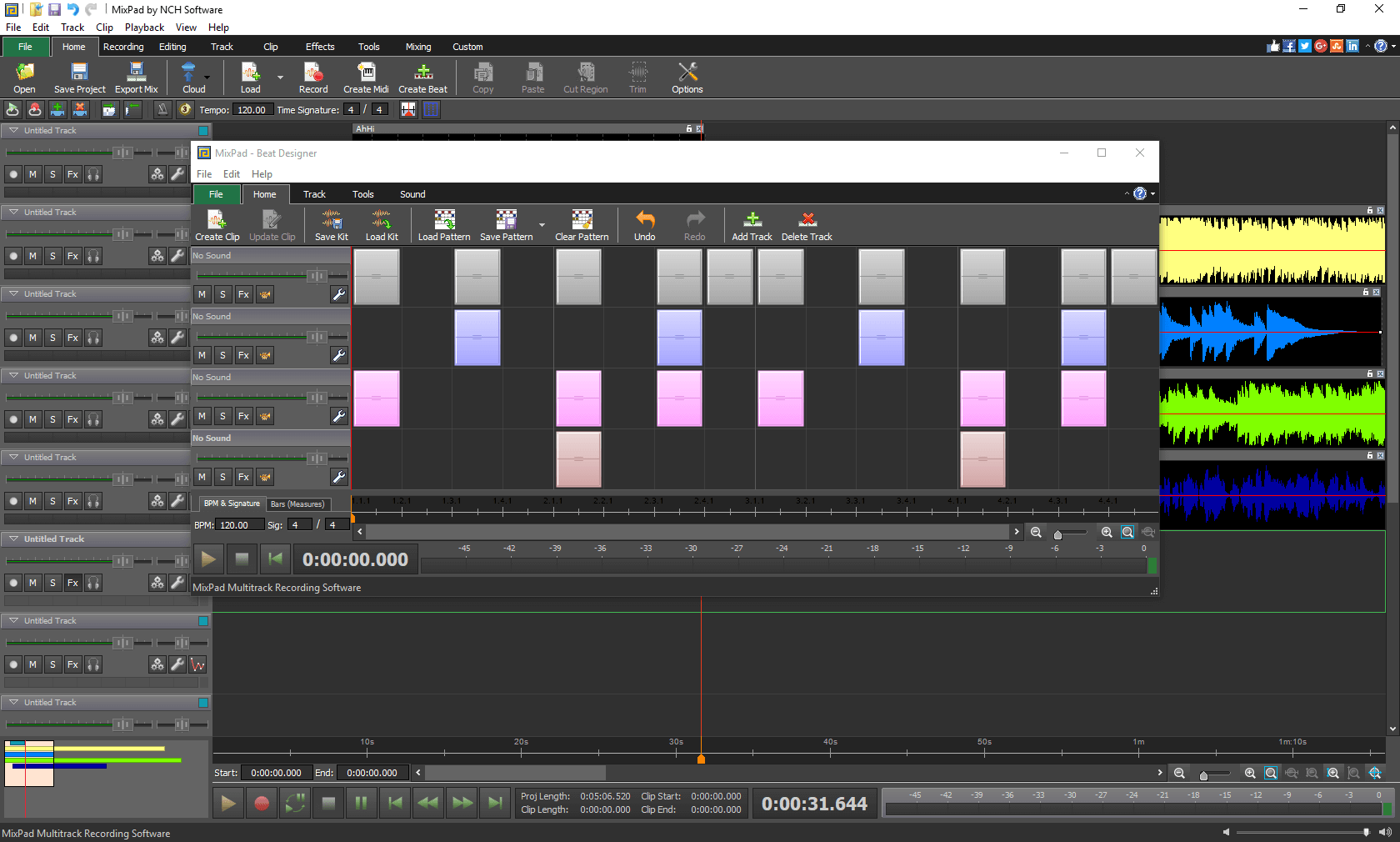 MixPad schermata 2